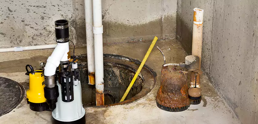 Installing Sump Pump in Finished Basement in Chesapeake, VA